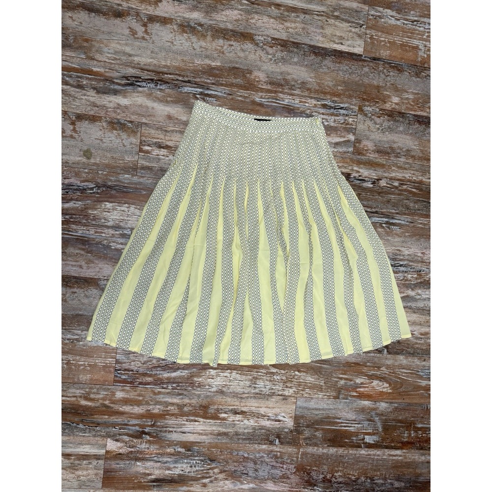 Women's Seventy Venezia Yellow Midi Skirt Size Medium*See Info* Abstract